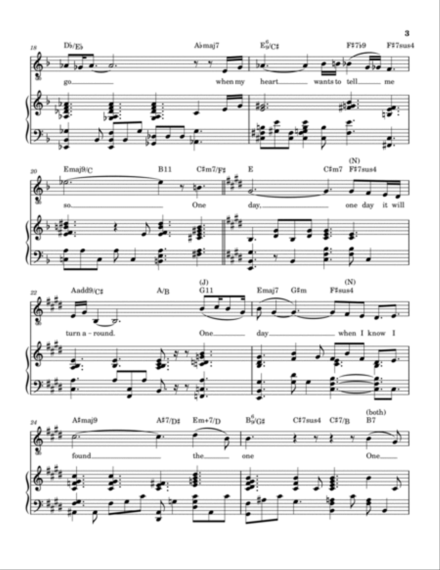 One Day Piano, Vocal, Guitar scores gallery preview page 4