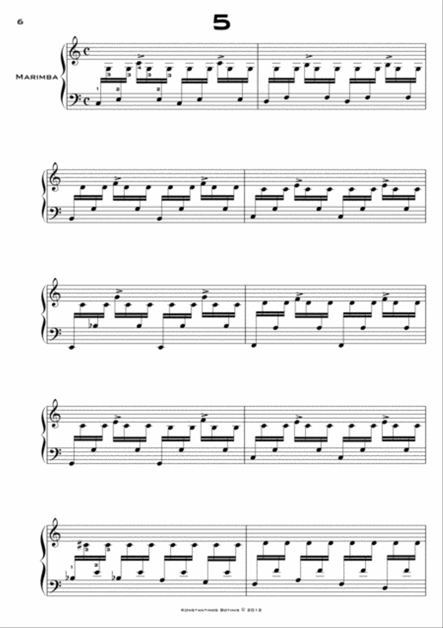 12 PRELUDES FOR MARIMBA 12 PRELUDES FOR MARIMBA Marimba scores gallery preview page 5
