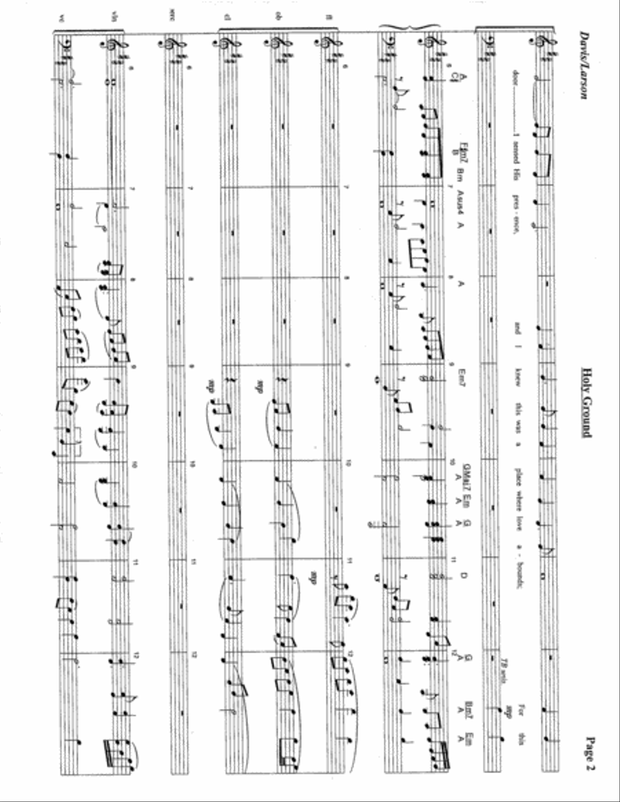 Holy Ground 4-Part scores gallery preview page 3