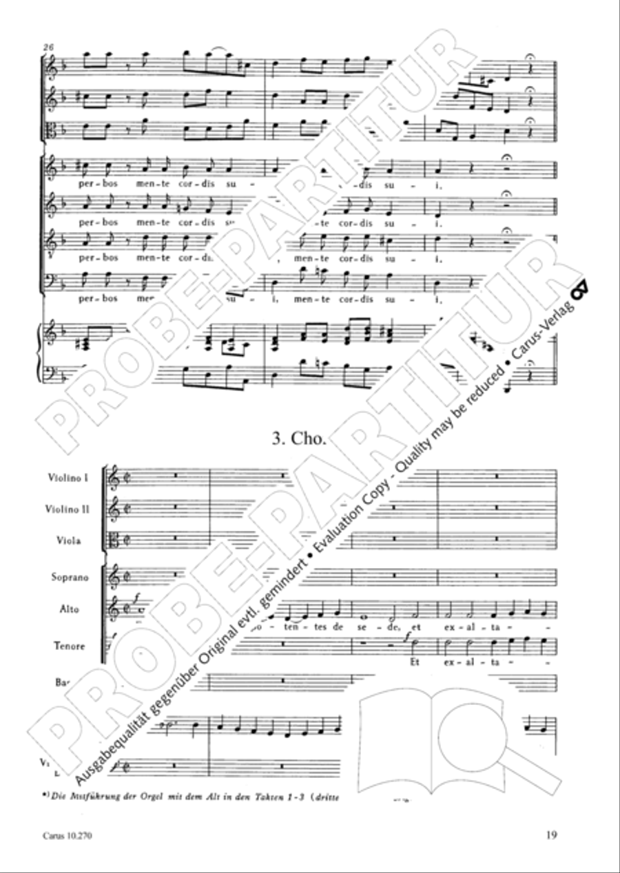 Magnificat in B flat major 4-Part scores gallery preview page 20