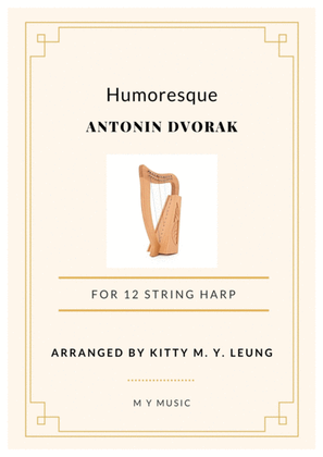 Book cover for Humoresque by Dvorak - 12 String Harp
