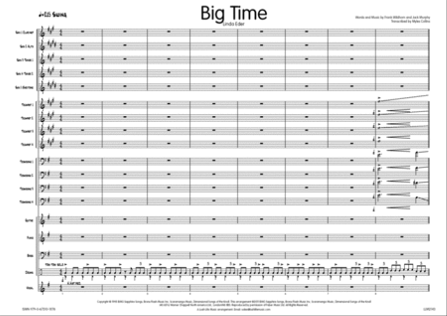 Big Time Big Time Big Band scores gallery preview page 2