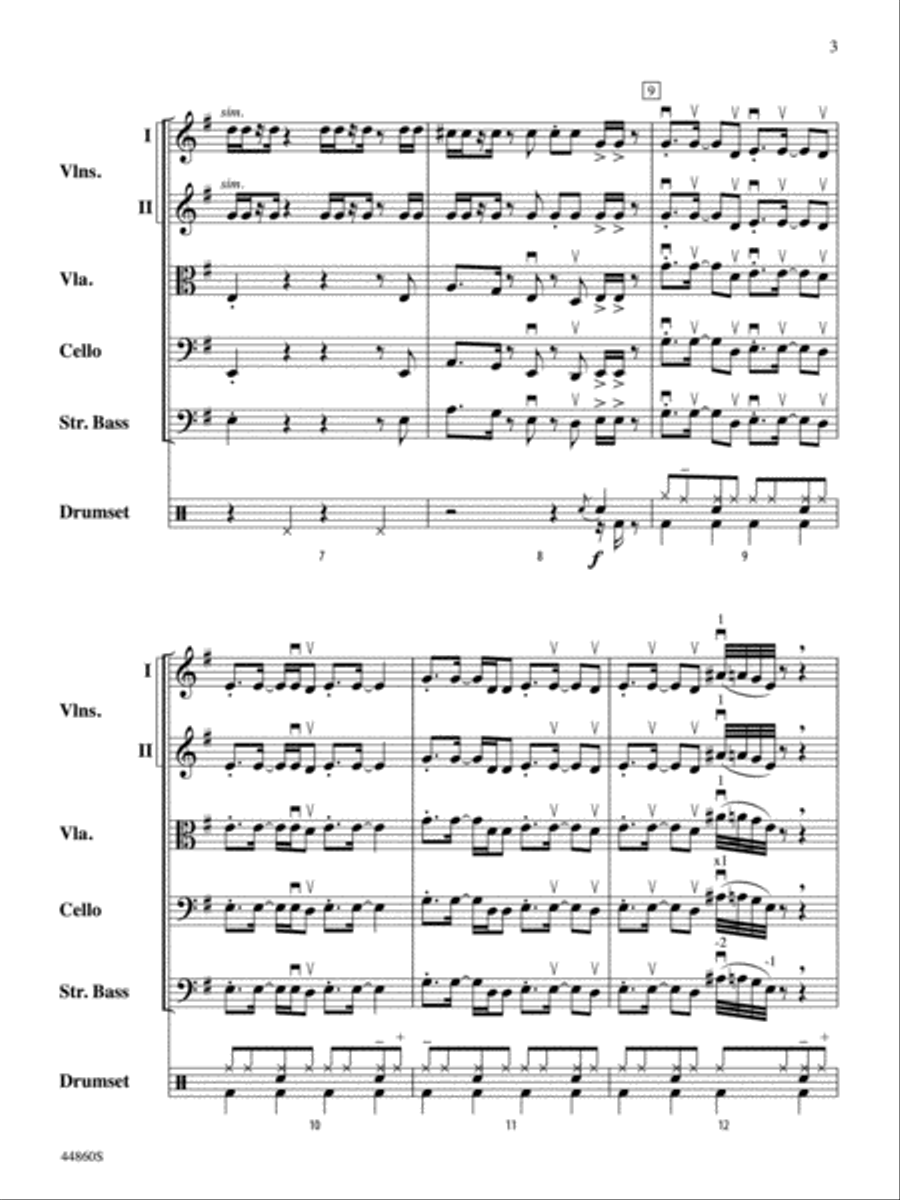 Uptown Funk: Score Uptown Funk: Score String Orchestra scores gallery preview page 3