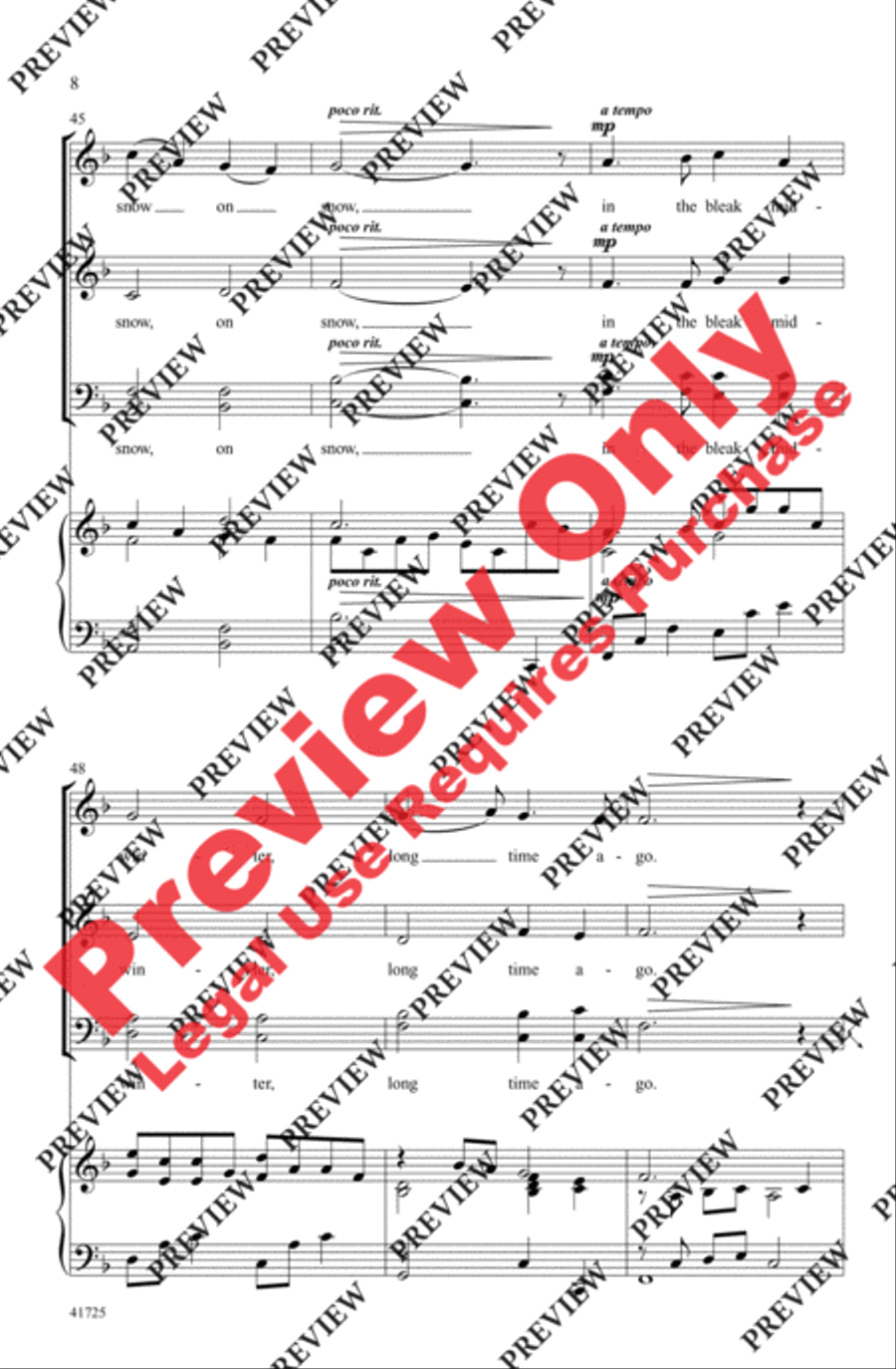 Winter Canon - SoundTrax CD (CD only) Choir scores gallery preview page 8