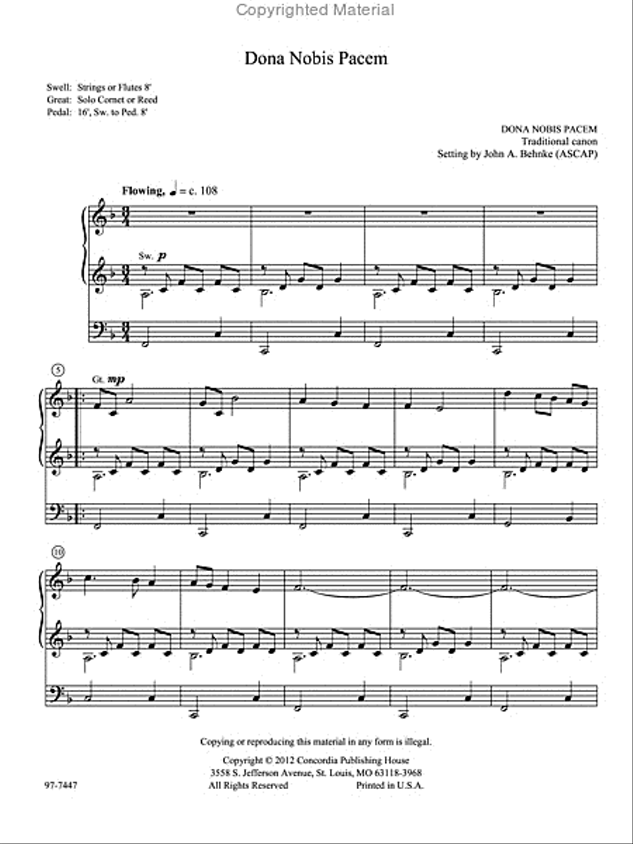 Five Preludes of Praise, Set 7 Organ scores gallery preview page 2