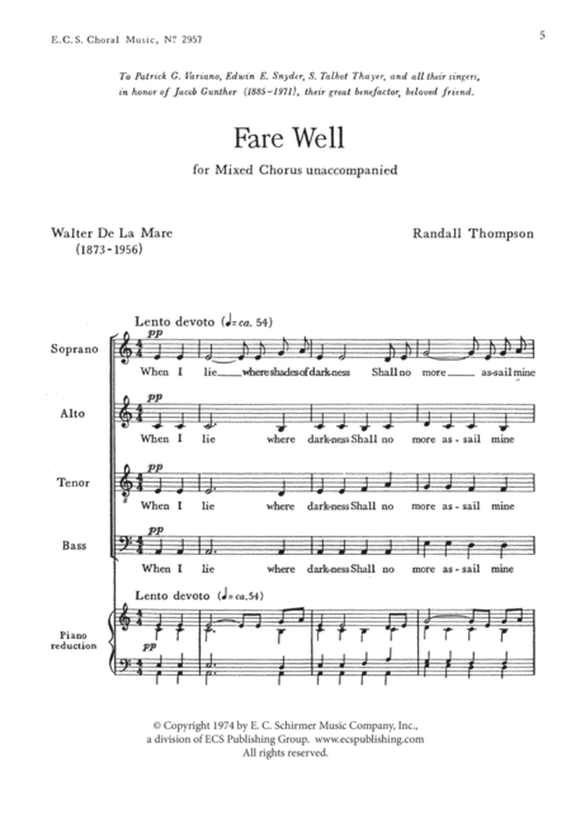 Fare Well (Downloadable)
