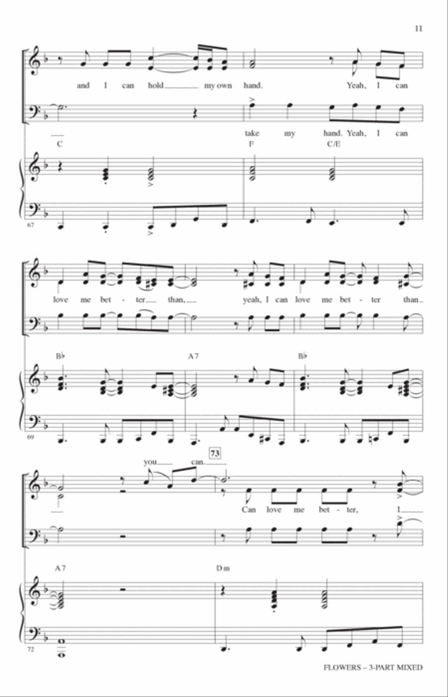 Flowers (arr. Mark Brymer) 3-Part scores gallery preview page 10