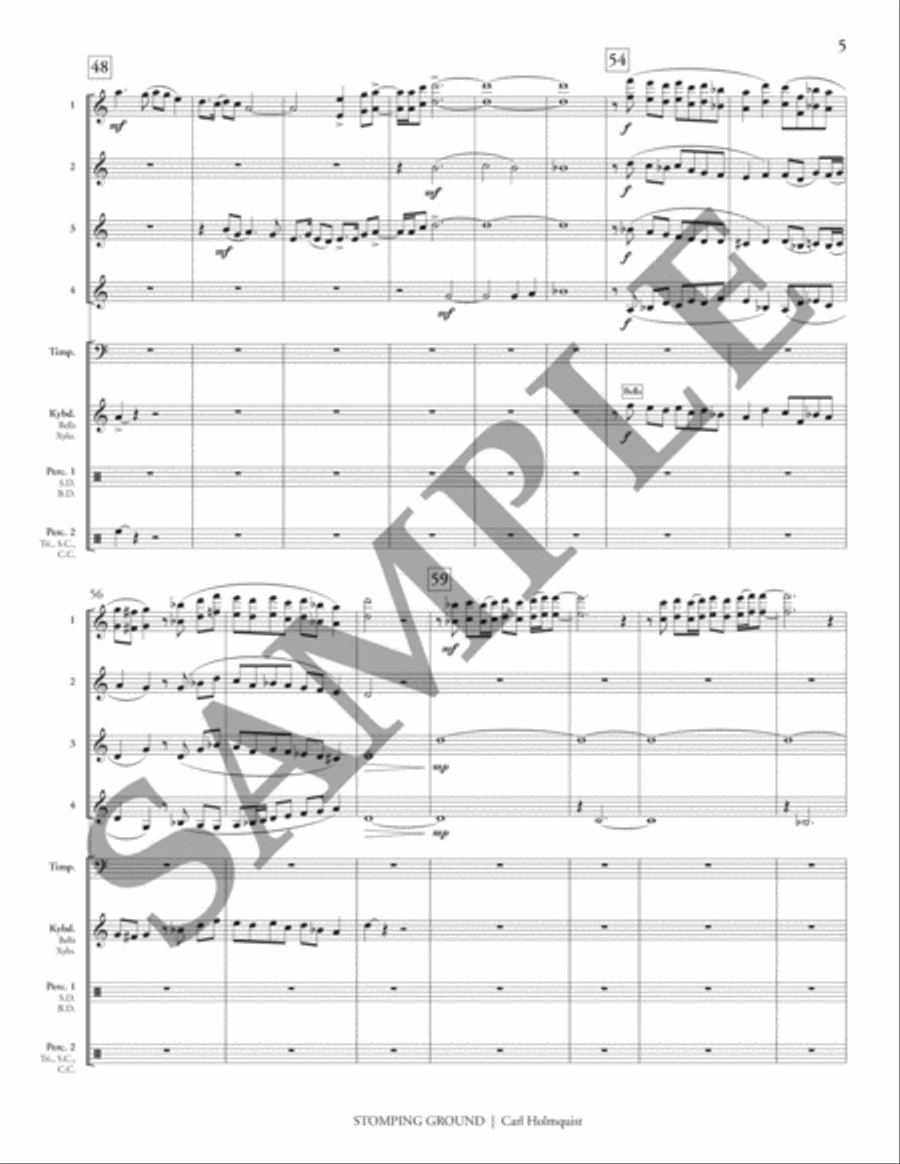 Stomping Ground (transposed score) Flexible/Adaptable scores gallery preview page 10