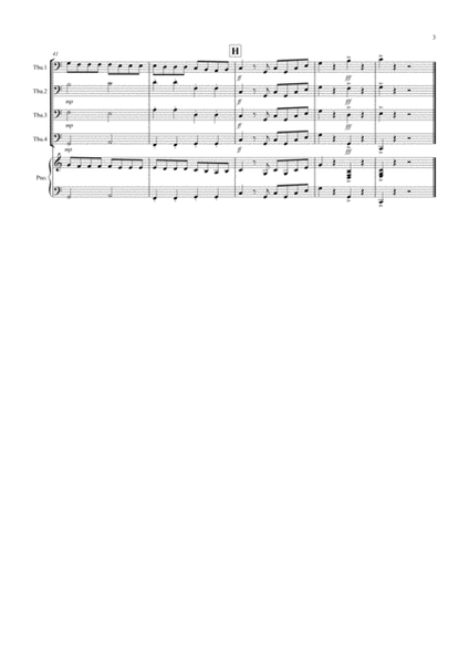 Eine Kleine Nachtmusik (1st movement) for Tuba Quartet image number null