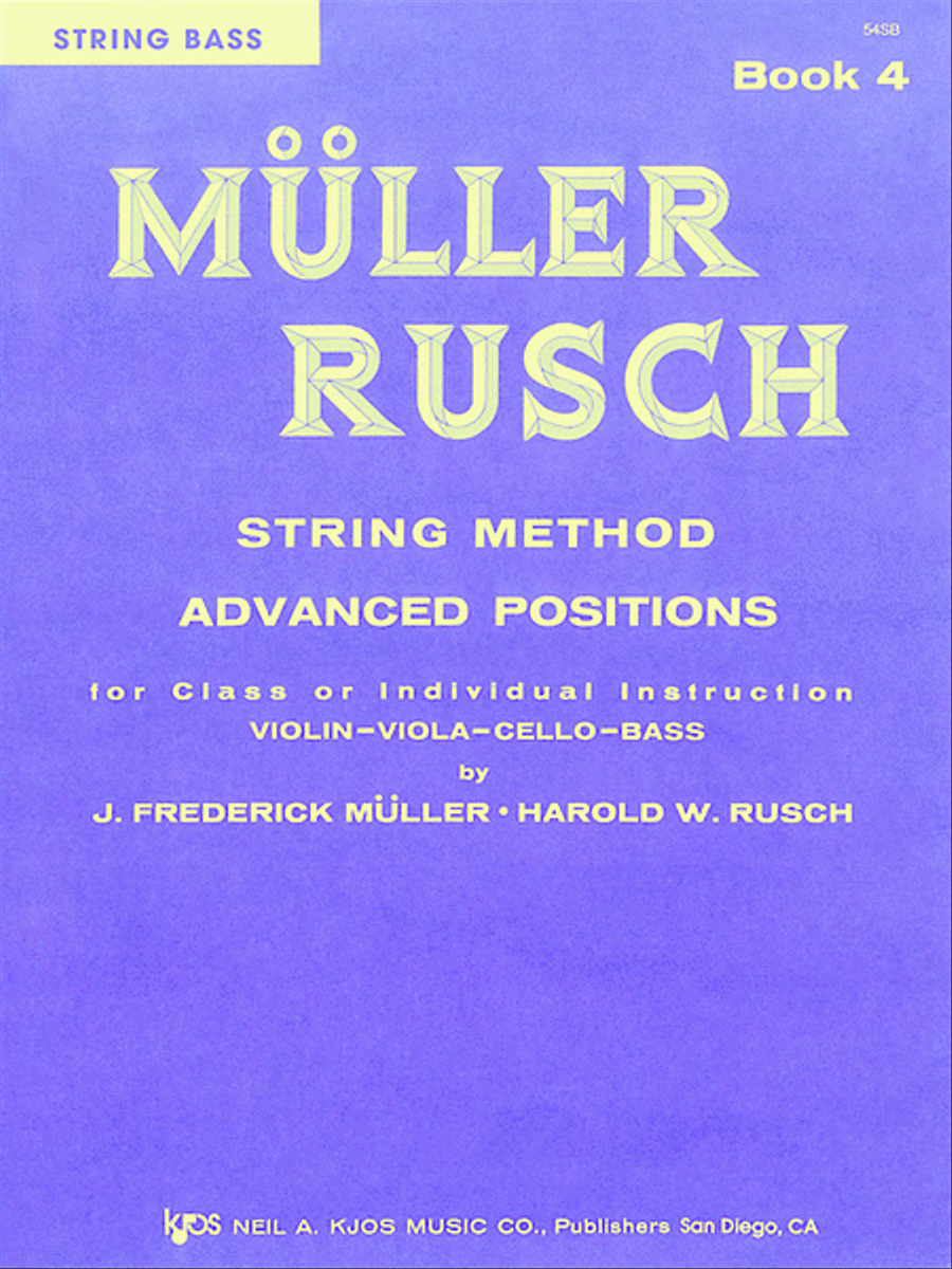 Muller-Rusch String Method Book 4 - Violin Chamber Orchestra scores gallery preview page 1