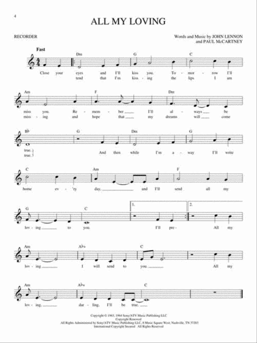 Easy Pop Melodies Recorder scores gallery preview page 4