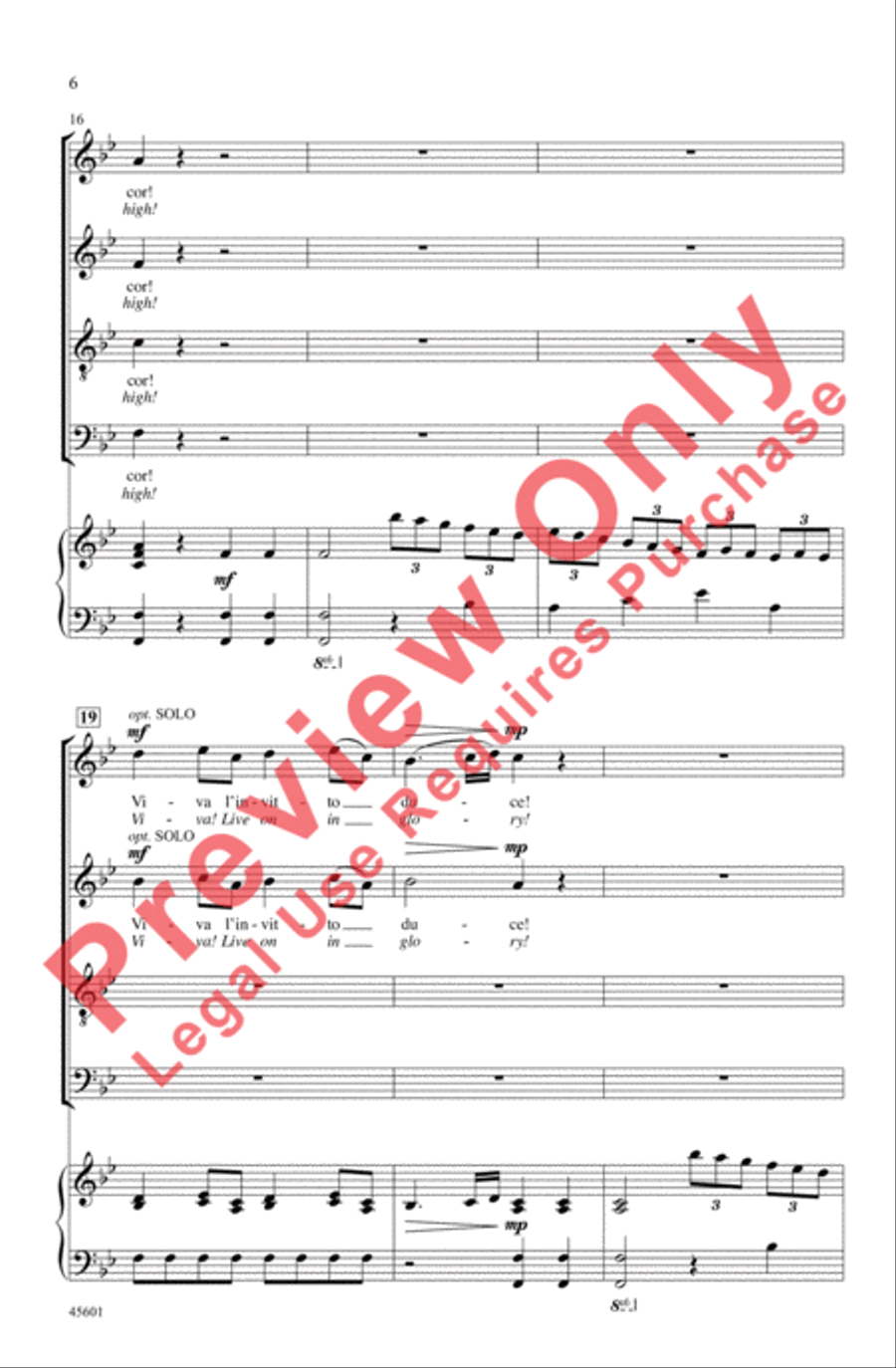 Viva! 4-Part scores gallery preview page 6