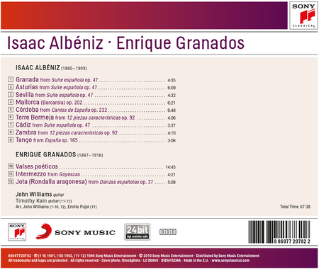 John Williams Plays Albeniz: Granada; Asturias; Mallorca; Cordoba