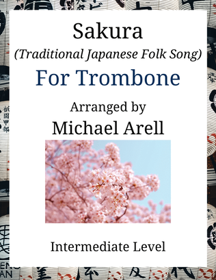 Book cover for Sakura--Intermediate Trombone