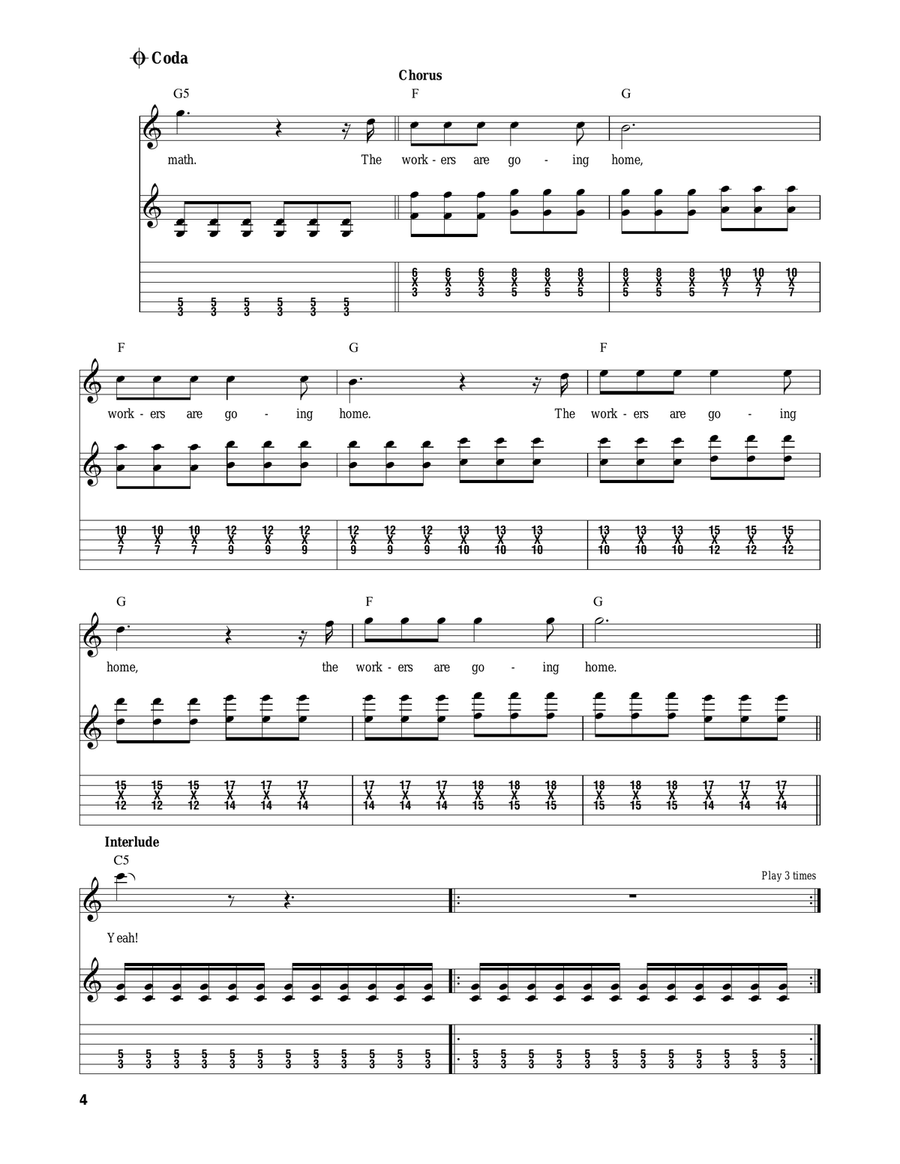 My Name Is Jonas Acoustic Guitar scores gallery preview page 4