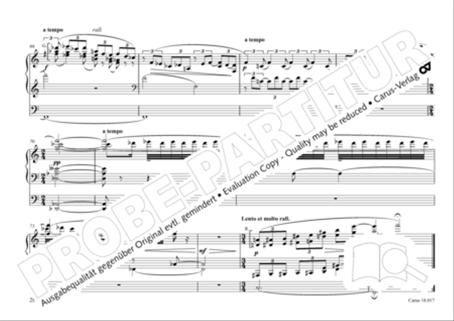 Tournemire: Funf Improvisationen fur Orgel solo Organ Solo scores gallery preview page 28