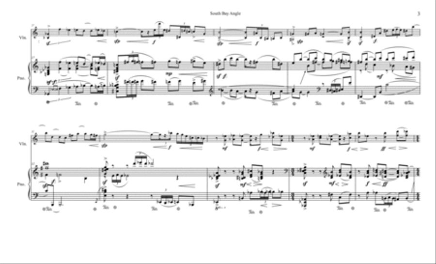 South Bay Angle for violin and piano Violin Solo scores gallery preview page 5