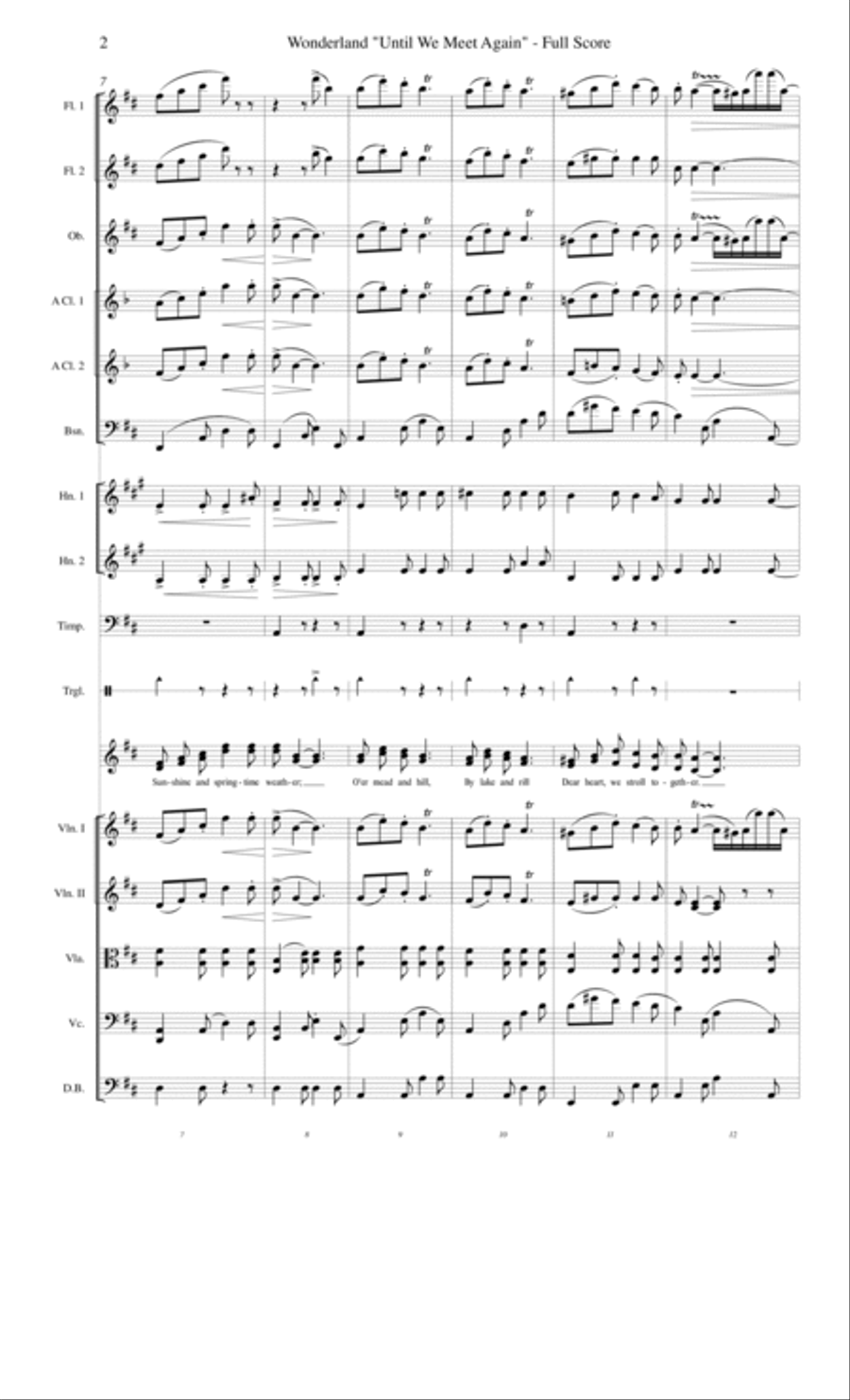 Until We Meet Again from Wonderland String Orchestra scores gallery preview page 2