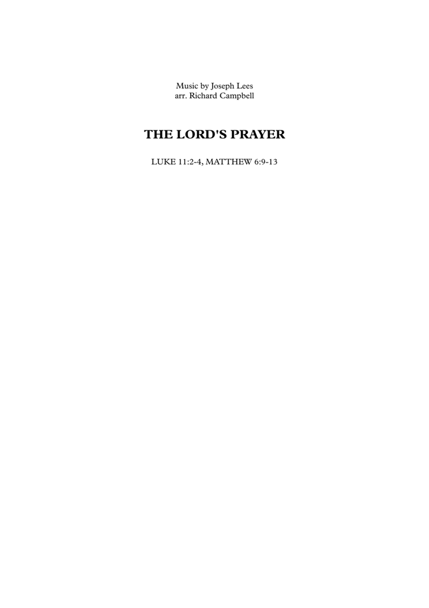 THE LORD'S PRAYER