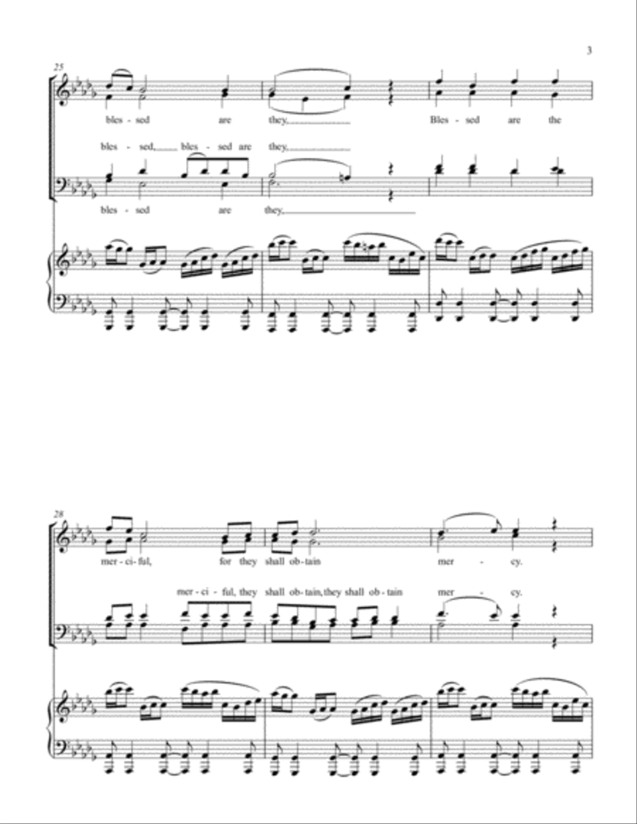 Blessed are the merciful 4-Part scores gallery preview page 3