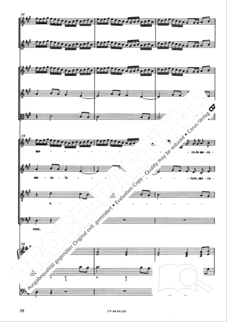 Magnificat in A Magnificat in A 4-Part scores gallery preview page 45