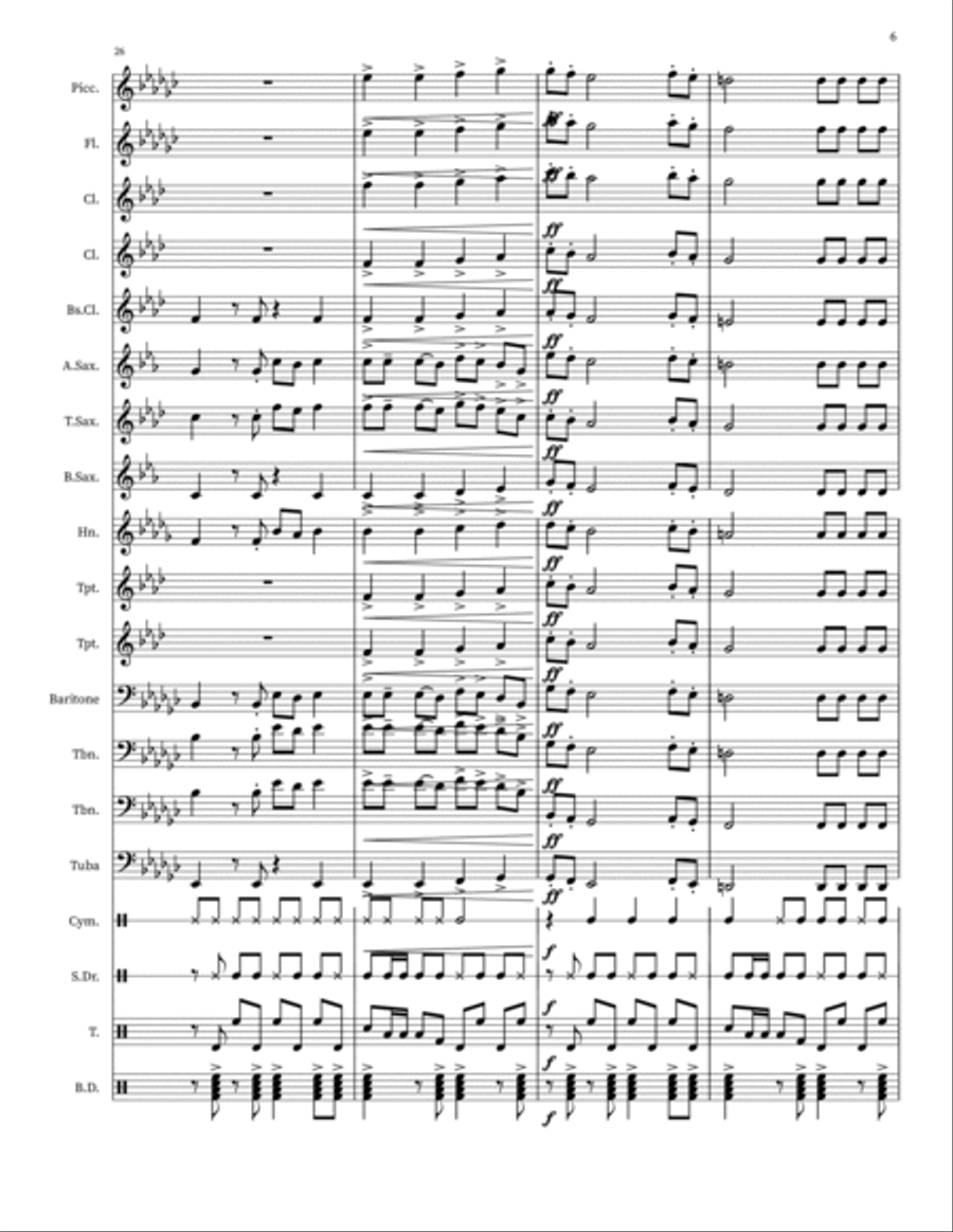 Industry Baby Marching Band scores gallery preview page 6