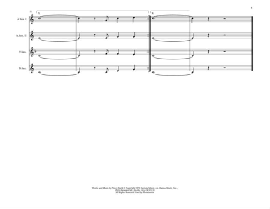 God On The Mountain God On The Mountain Tenor Saxophone scores gallery preview page 4