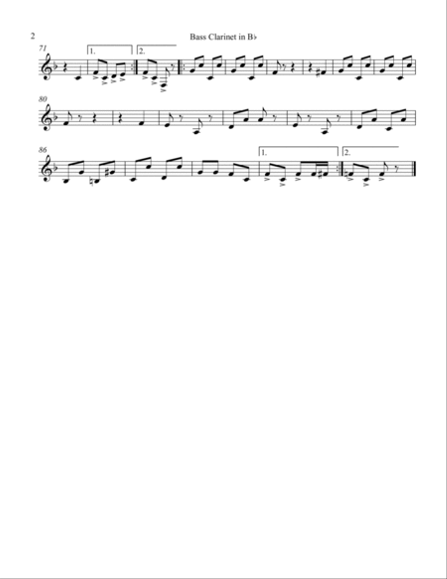 Country Club Woodwind Quartet scores gallery preview page 5