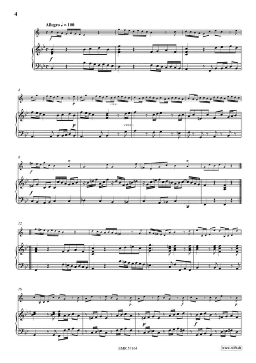 Sonata No. 5 Cornet scores gallery preview page 5