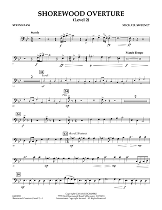 Shorewood Overture (for Multi-level Combined Bands) - String Bass (Level 2)