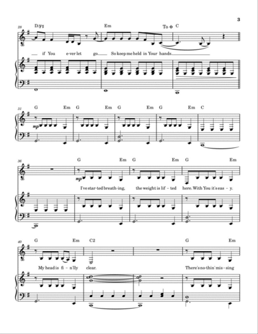 Thank God I Do Piano, Vocal, Guitar scores gallery preview page 4