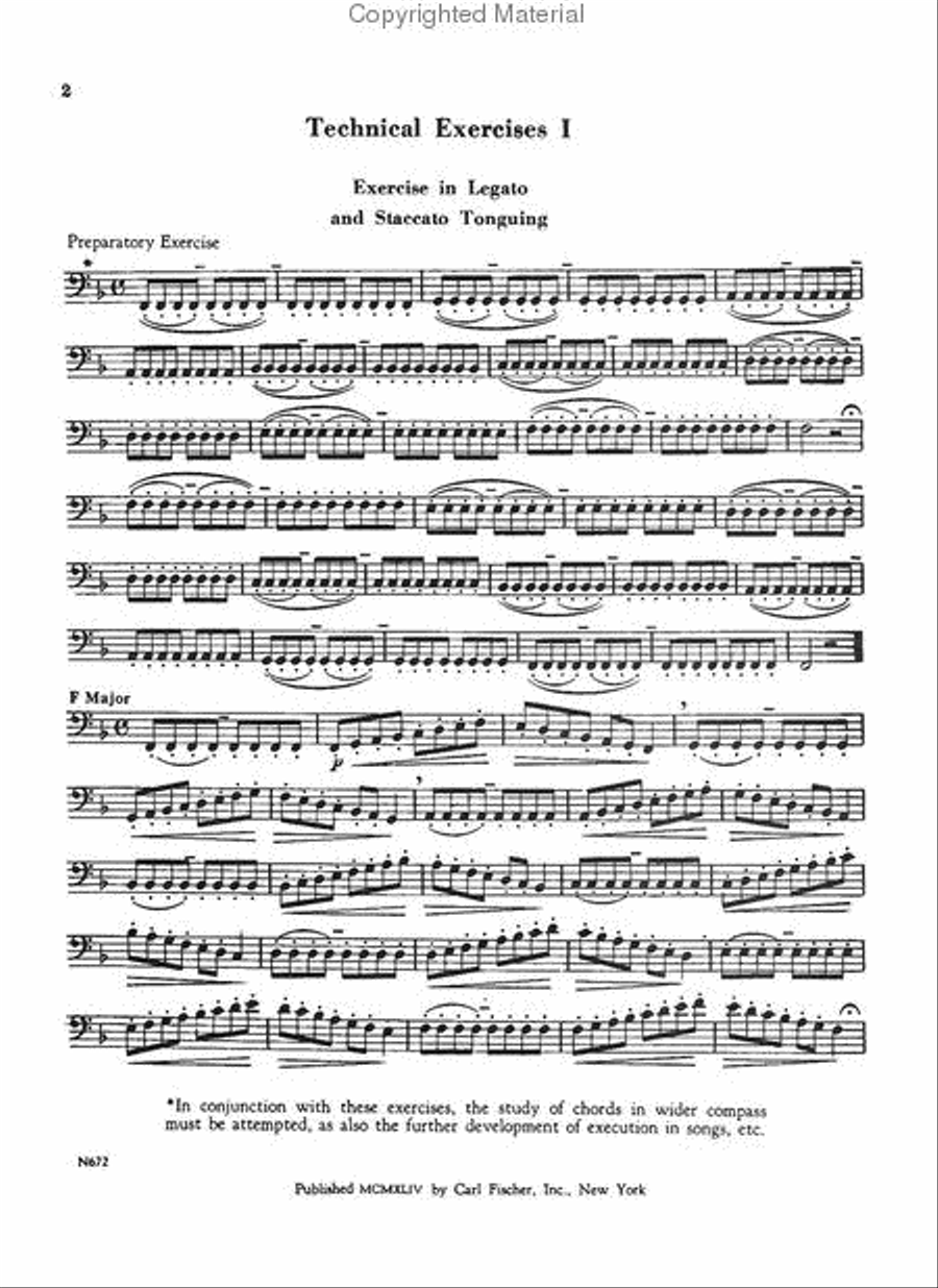 Technical Studies for Trombone Trombone scores gallery preview page 2
