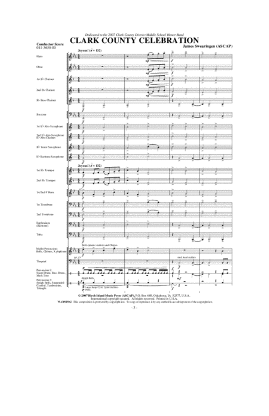 Clark County Celebration Concert Band scores gallery preview page 2
