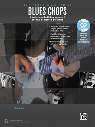 Book cover for The Serious Guitarist -- Blues Chops