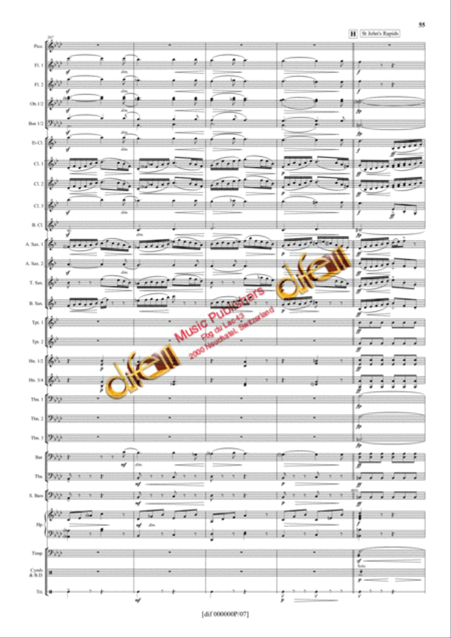 La Moldau Concert Band scores gallery preview page 54
