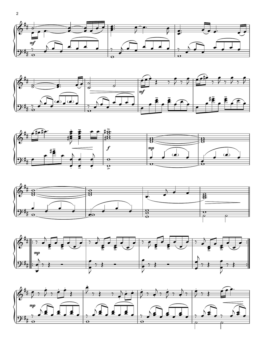 Concerning Hobbits (from The Lord Of The Rings: The Fellowship Of The Ring) Piano Solo scores gallery preview page 2
