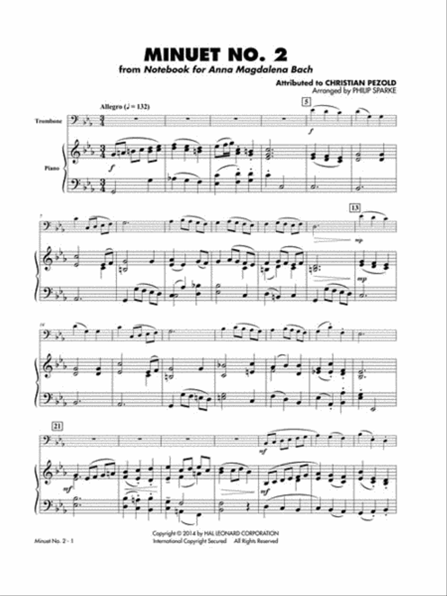 Classical Solos for Trombone, Vol. 2 Trombone Solo scores gallery preview page 5