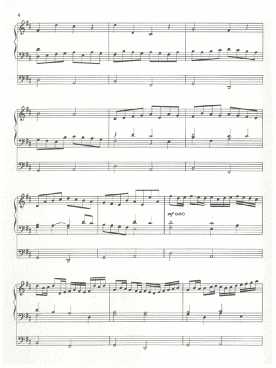 Canon in D Organ Solo scores gallery preview page 4