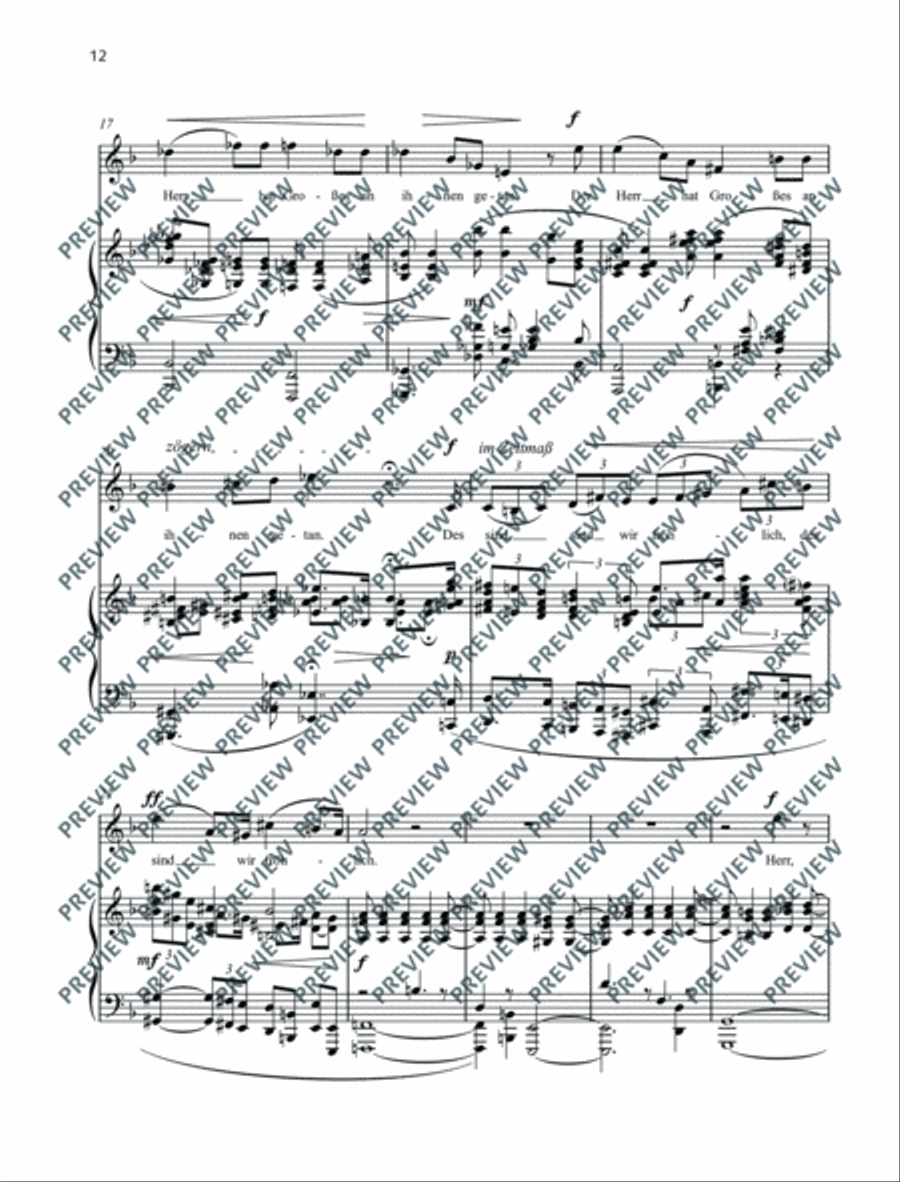 Zwei Geistliche Lieder Voice scores gallery preview page 13