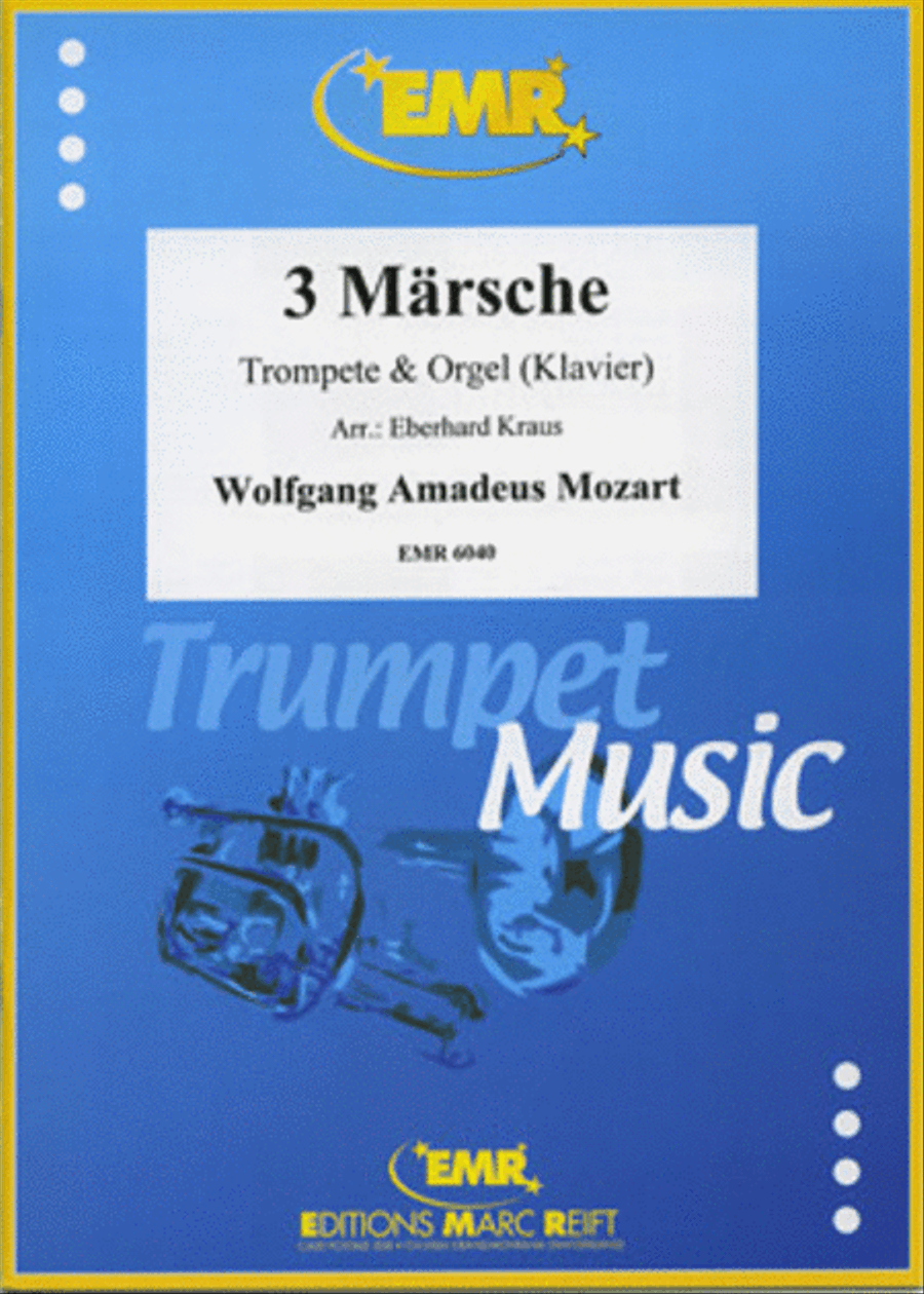 3 Marsche Trumpet Solo scores gallery preview page 1