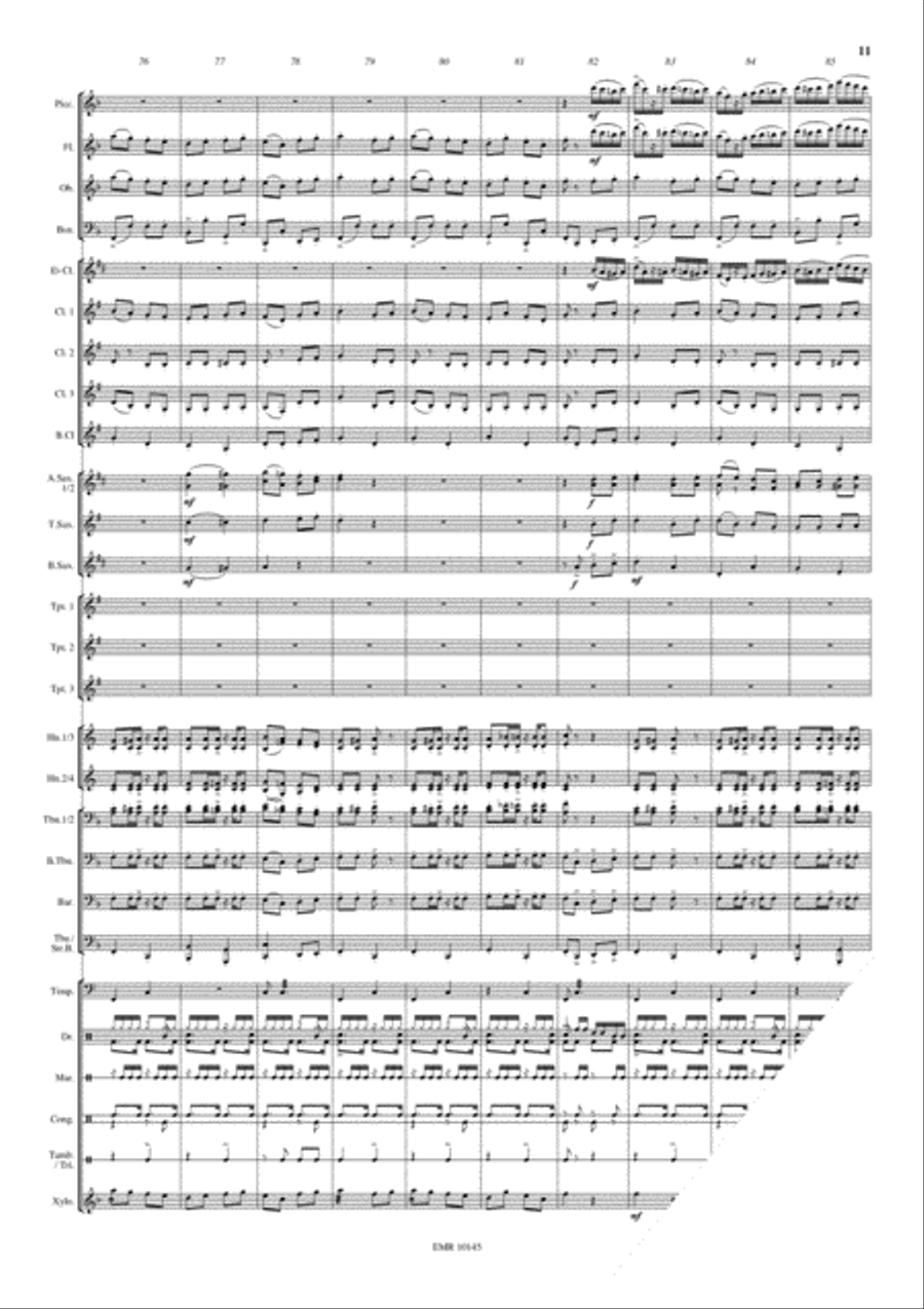 Samba..alla Turca Samba..alla Turca Concert Band scores gallery preview page 12