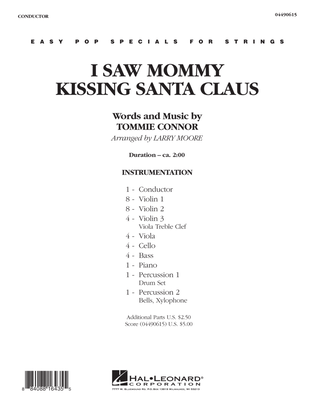 Book cover for I Saw Mommy Kissing Santa Claus - Full Score