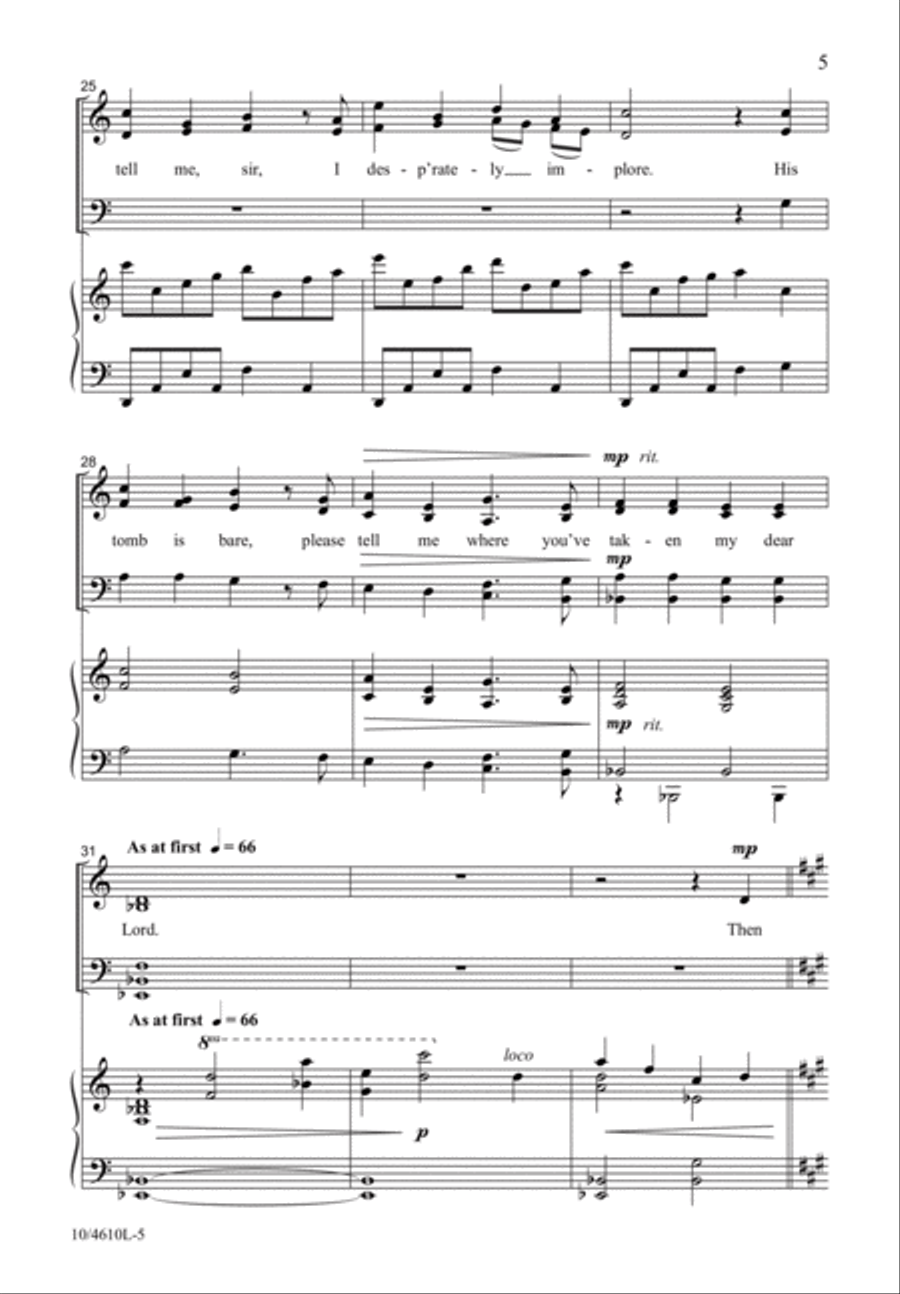 We Have Seen the Lord 4-Part scores gallery preview page 6