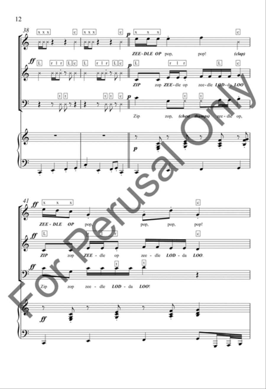 The Zip Zop Song The Zip Zop Song 3-Part scores gallery preview page 11