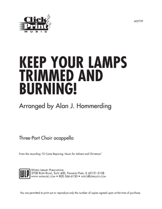 Keep Your Lamps Trimmed and Burning | Download Edition