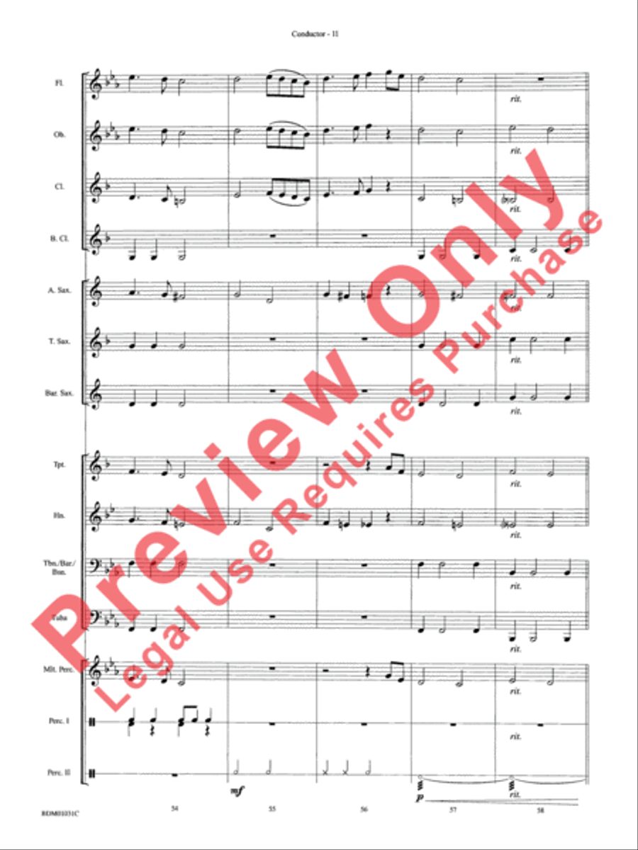 Patriotic Bits & Pieces Concert Band scores gallery preview page 14