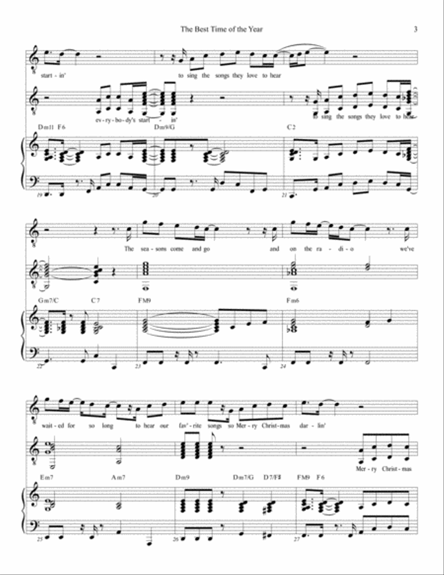 Best Time of the Year from the musical Ben & Jake Voice scores gallery preview page 3