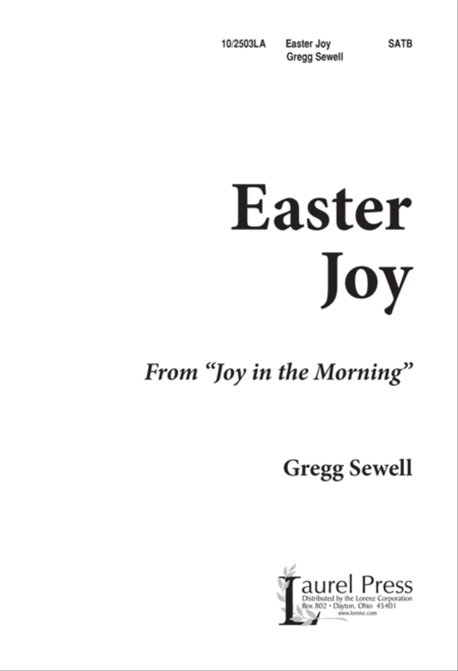 Easter Joy Easter Joy 4-Part scores gallery preview page 1