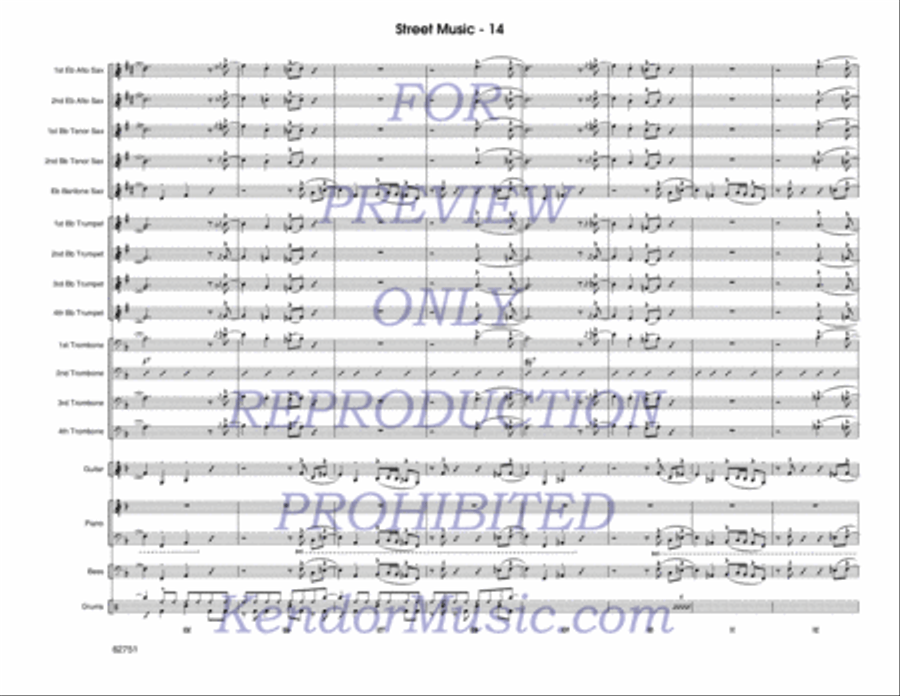 Street Music (Score) Street Music (Score) Jazz Ensemble scores gallery preview page 15