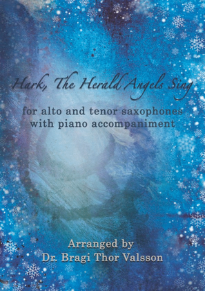 Hark, The Herald Angels Sing - Alto and Tenor Saxophones with Piano accompaniment